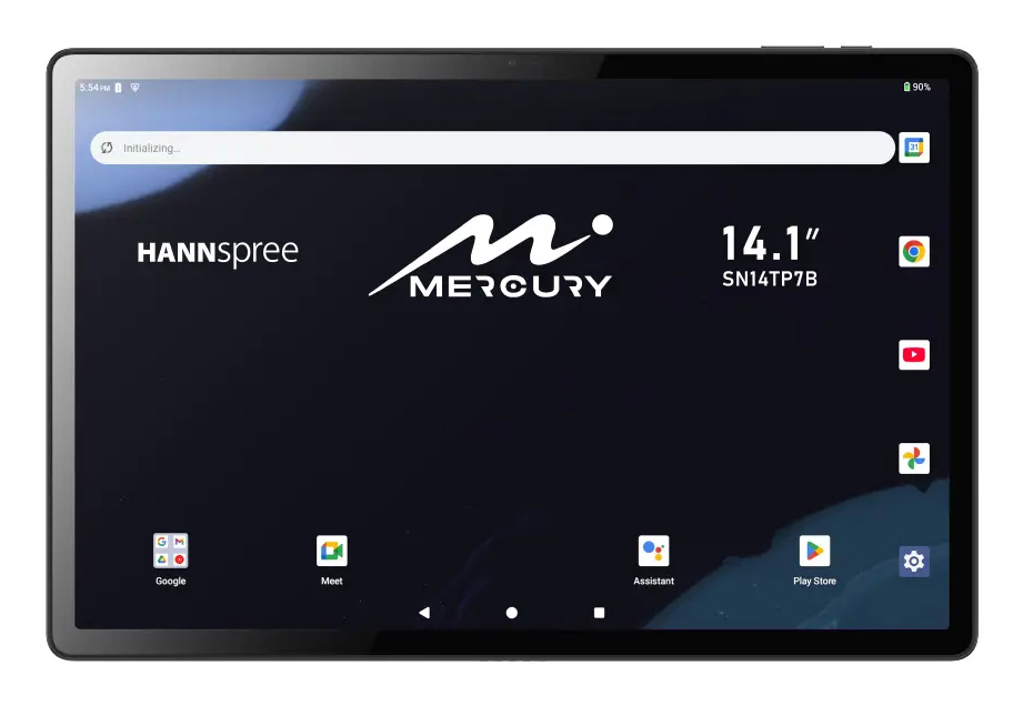Hannspree Mercury, 35,8 cm (14.1"), 1920 x 1200 Pixel, 128 GB, 6 GB, Android 15, Schwarz
