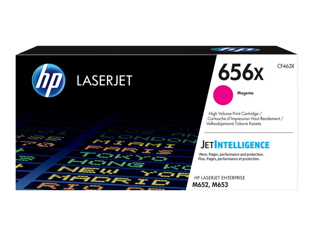 HP 656X - Hohe Ergiebigkeit - Magenta - original - LaserJet - Tonerpatrone (CF463X)für Color LaserJet Enterprise M652dn - M652n - M653dh - M653dn - M653x