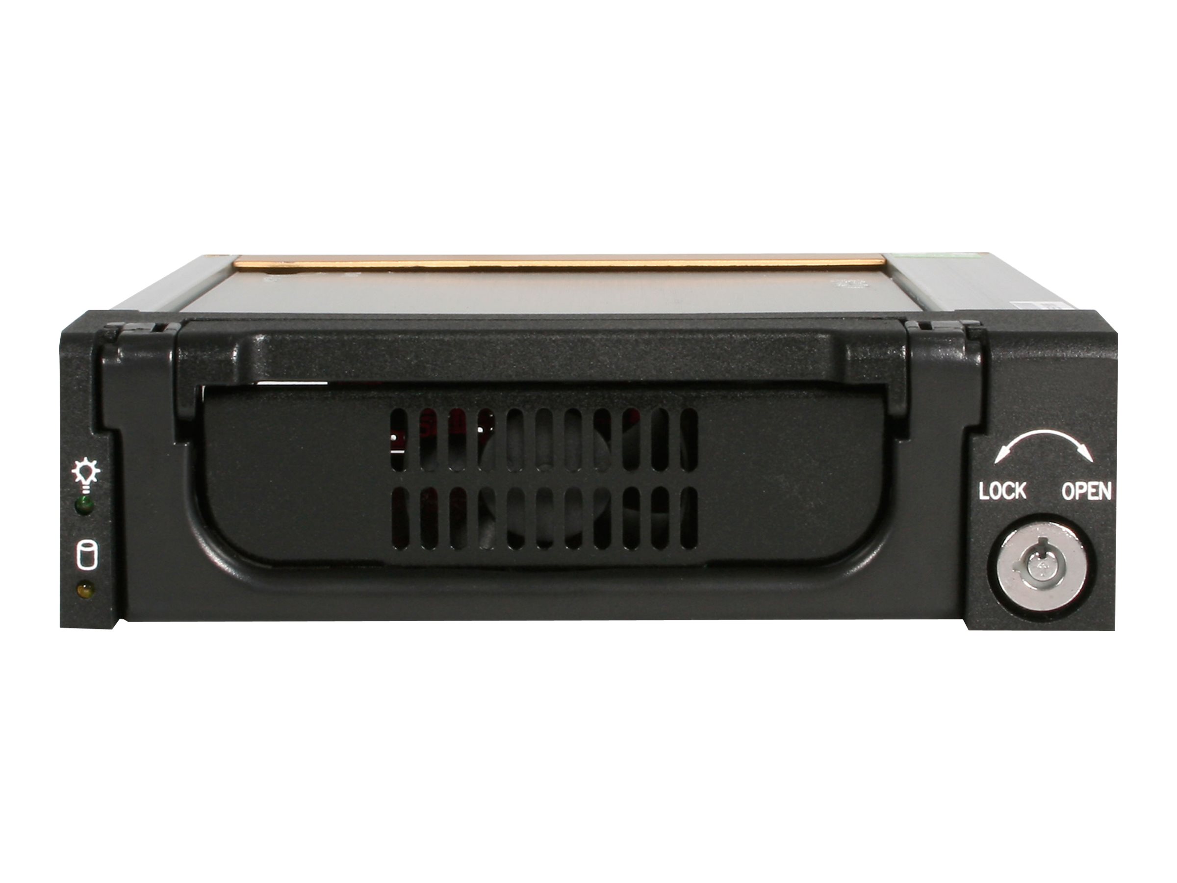 StarTech.com Wechselrahmen 5,25 Zoll - Mobiles Festplatten Hot Swap Speicher Rack für 3,5 (8,9cm)HDD in Schwarz / Aluminium - Mobiles Speicher-Rack - 3.5" (8.9 cm) - Schwarz