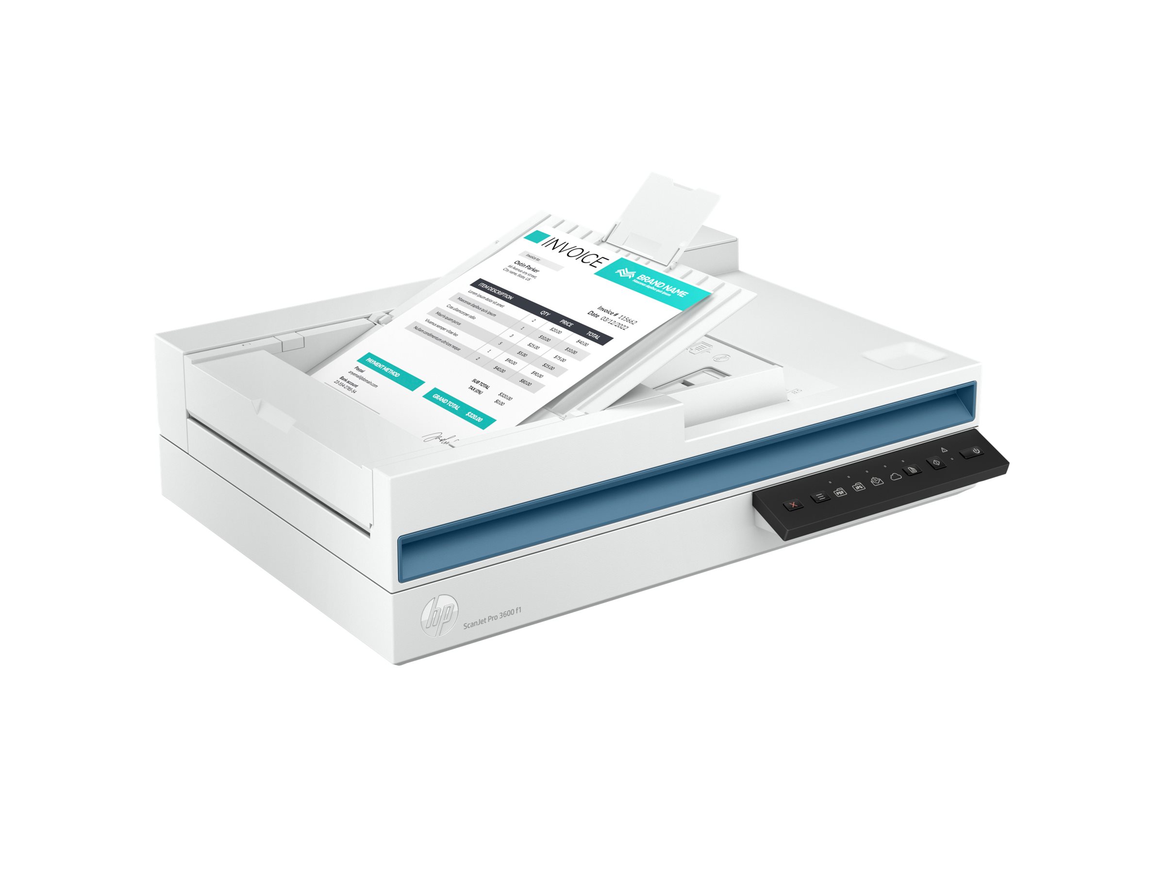 HP Scanjet Pro 3600 f1 - Dokumentenscanner - Kontaktbildsensor (CIS) Duplex - A4/Letter - 600 dpi x 600 dpi - bis zu 30 Seiten/Min. (einfarbig) / bis zu 30 Seiten/Min. (Farbe) - automatischer Dokument