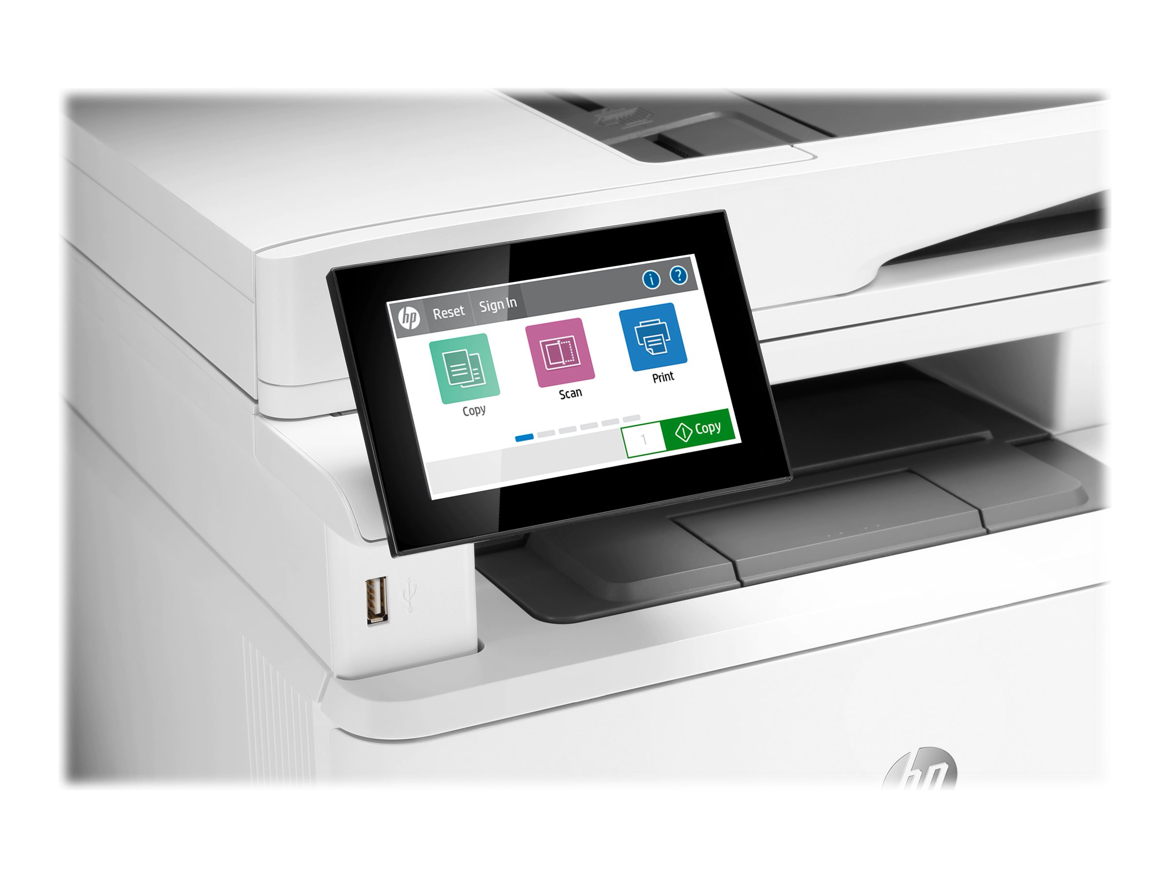 HP LaserJet Enterprise MFP M430f - Multifunktionsdrucker - s/w - Laser - 216 x 297 mm (Original)A4 (Medien) - bis zu 38 Seiten/Min. (Kopieren) - bis zu 40 Seiten/Min. (Drucken) - 350 Blatt - 33.6 Kbps