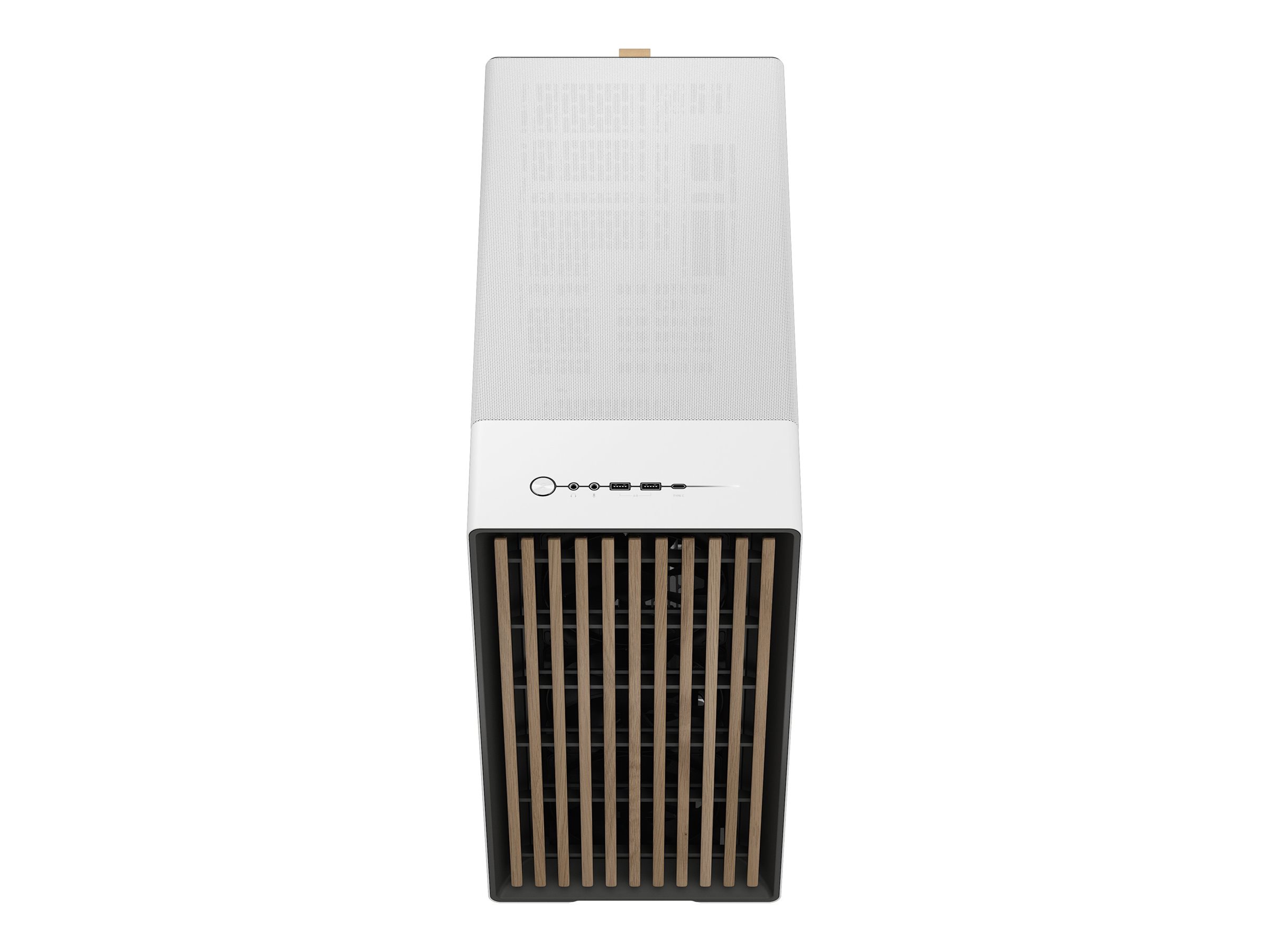 Fractal Design North XL - Tower - E-ATX - Seitenteil mit Fenster (gehärtetes Glas)keine Spannungsversorgung (ATX) - Chalk White - USB/Audio/Mic