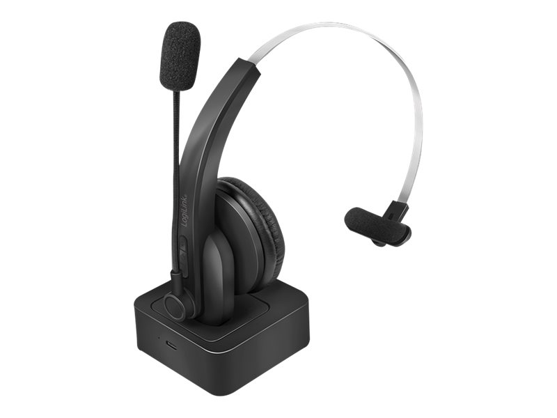 LogiLink Headset - On-Ear - Bluetooth - kabellosSchwarz