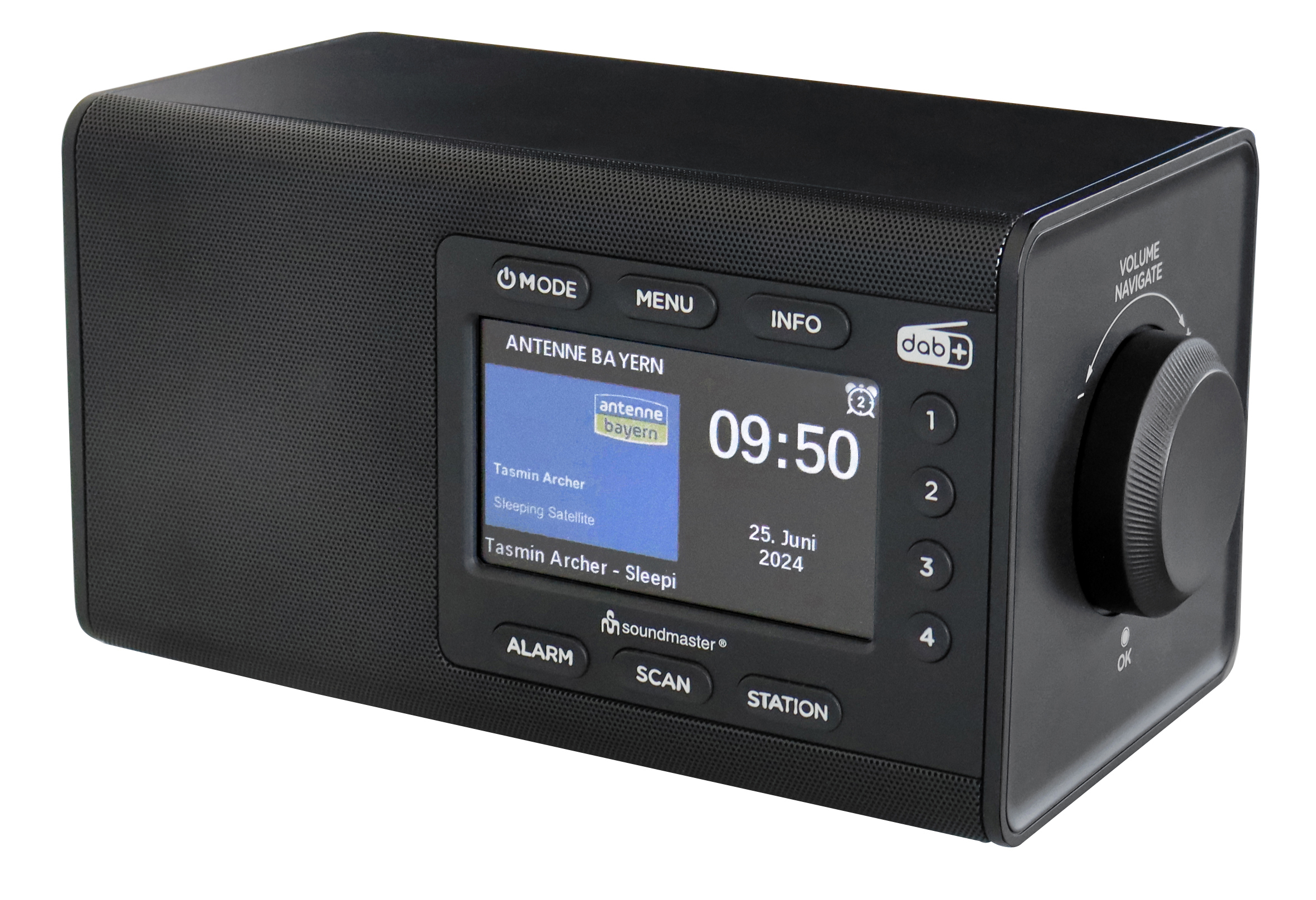Soundmaster DAB900SW, Tragbar, Analog & Digital, DAB+, FM, 5 W, LCD, 10,9 cm (4.3")DAB+/FM-RDS-Radio - 4.3"-Display - USB-C - BT - 3.5 mm - 1 x 5 W RMS - DC 12 V/1 A - 25 x 14.2 x 13.5 cm - Schwarz