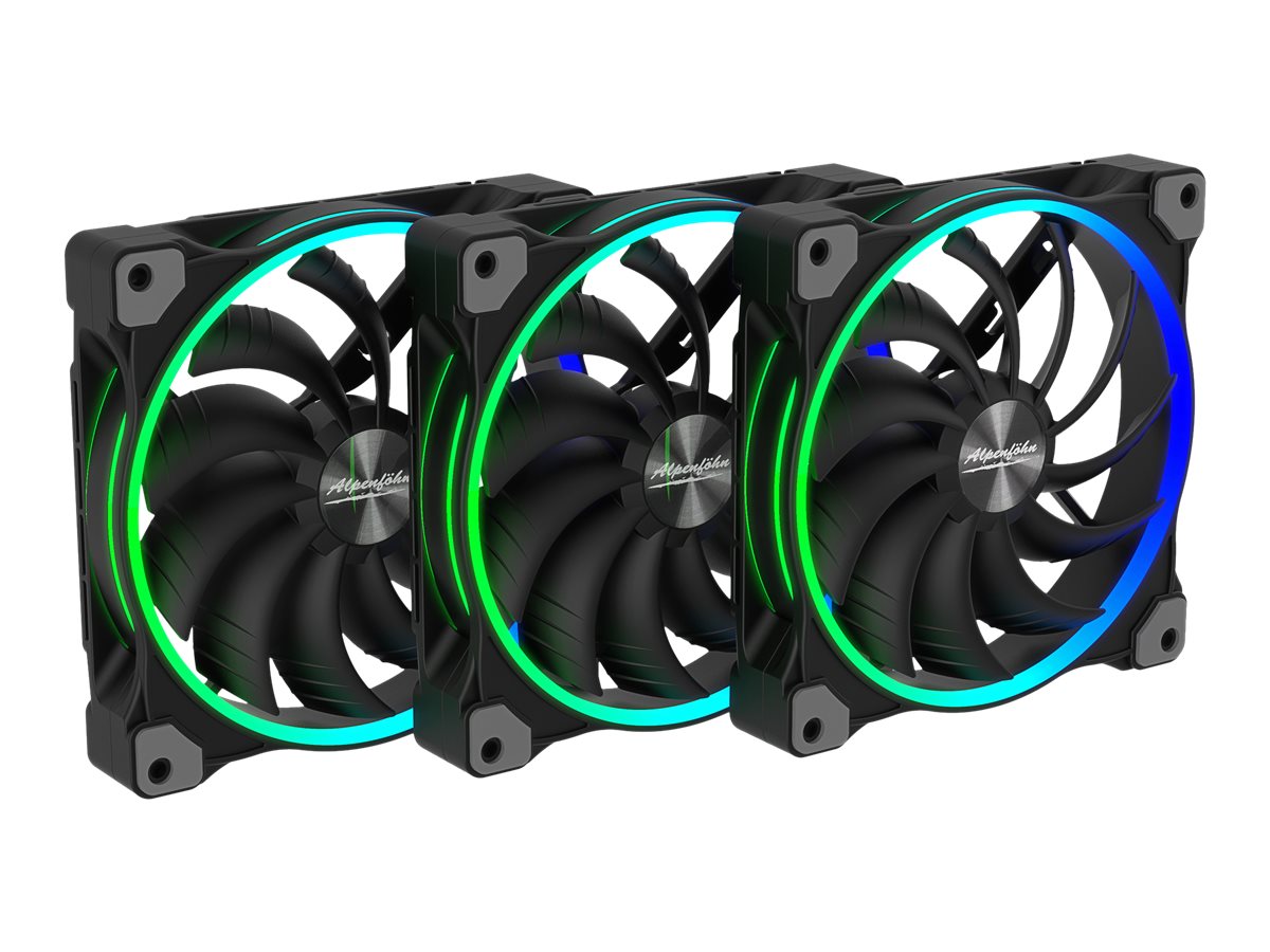 Alpenföhn Wing Boost 3 ARGB - Gehäuselüfter - 140 mm (Packung mit 3)