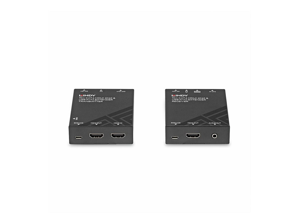 Lindy Sender und Empfänger - KVM-/Audio-/USB-Extenderüber CAT 6 - USB - bis zu 70 m