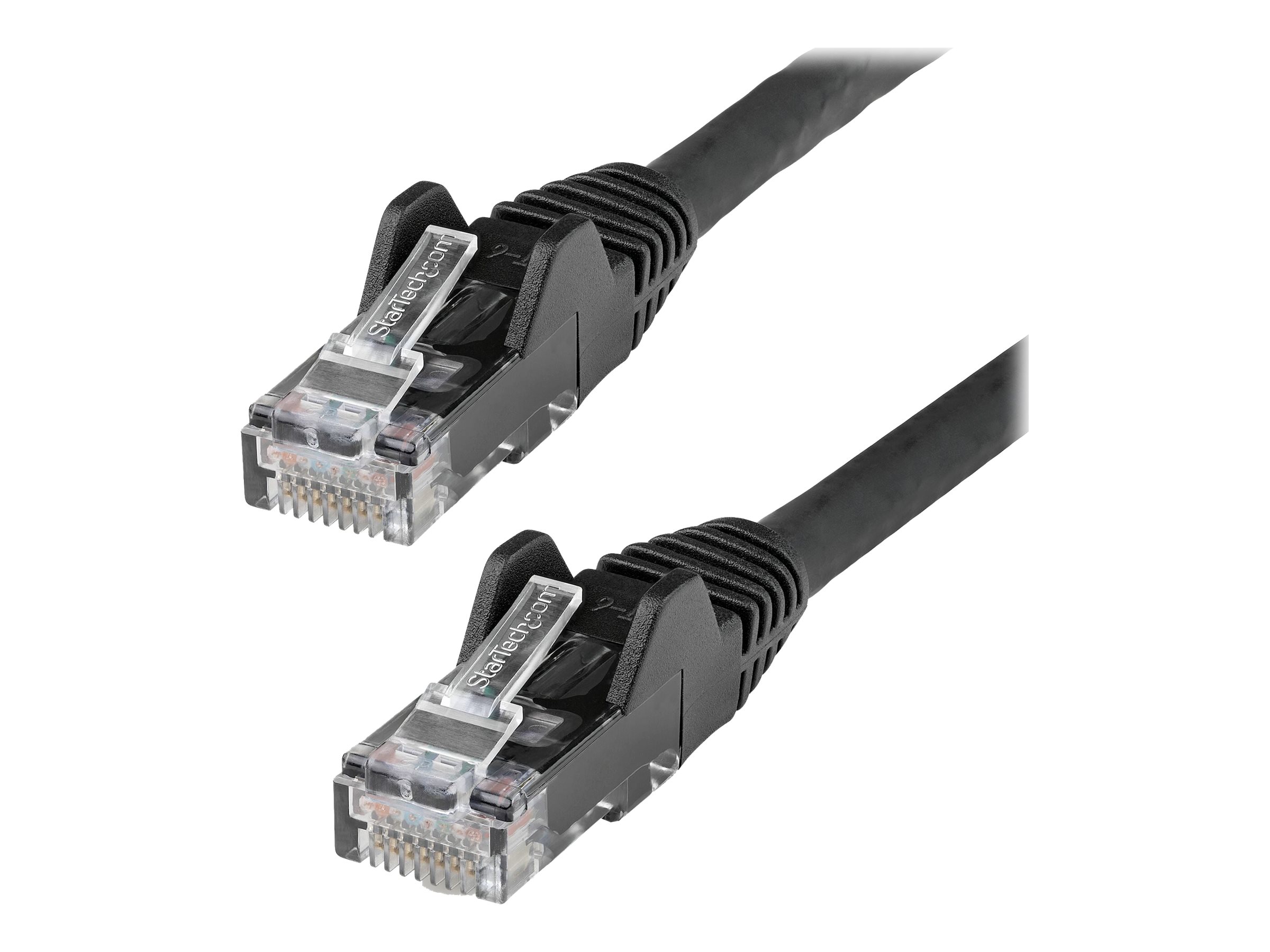 StarTech.com 10m Netzwerkkabel CAT6 - LSZH(weniger Rauch, Halogenfrei) - 10Gbit 650MHz 100W POE RJ45 U/UTP LAN-Patch Kabel - Schwarz, ETL Zertifizierung, 24AWG, Installationskabel (N6LPATCH10MBK)Patch