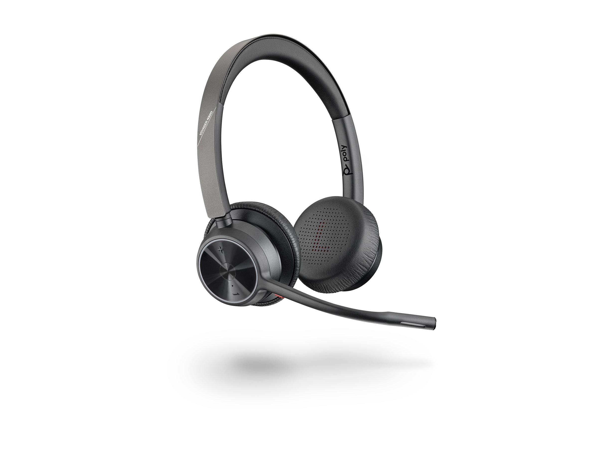 Poly HP Poly Voyager 4320 - Voyager 4300 series -Headset - On-Ear - Bluetooth - kabellos - kabelgebunden - USB-C - Schwarz - Zertifiziert für Microsoft Teams - Zoom-zertifiziert