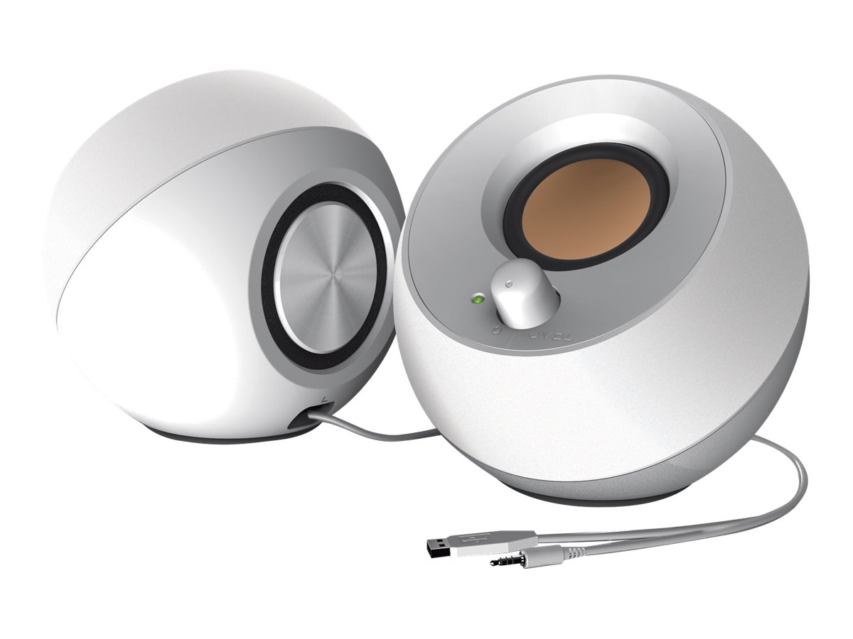 Creative Labs Creative Pebble - Lautsprecher - für PC - 4.4 Watt (Gesamt)weiß