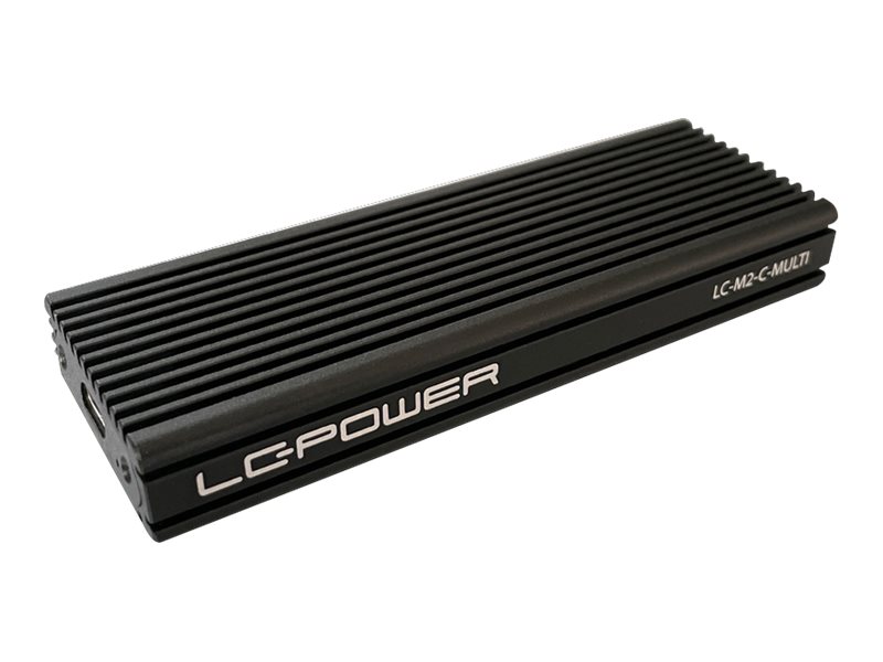 LC-Power LC-M2-C-MULTI - Speichergehäuse - M.2 - M.2 NVMe Card - USB 3.2 (Gen 2)Schwarz