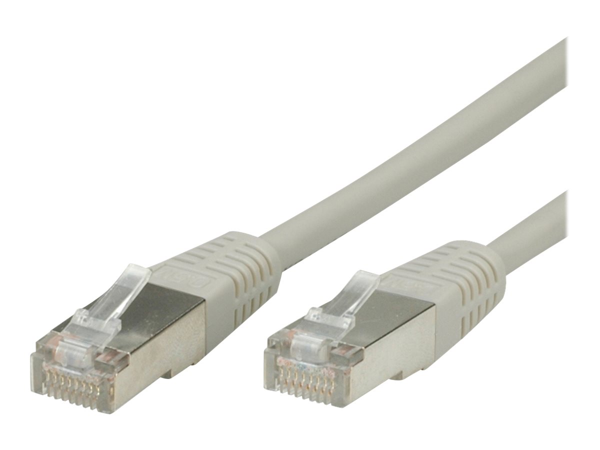 VALUE Patch-Kabel - RJ-45 (M) zu RJ-45 (M)1.5 m - SFTP - CAT 6e - geformt - verseilt - Grau