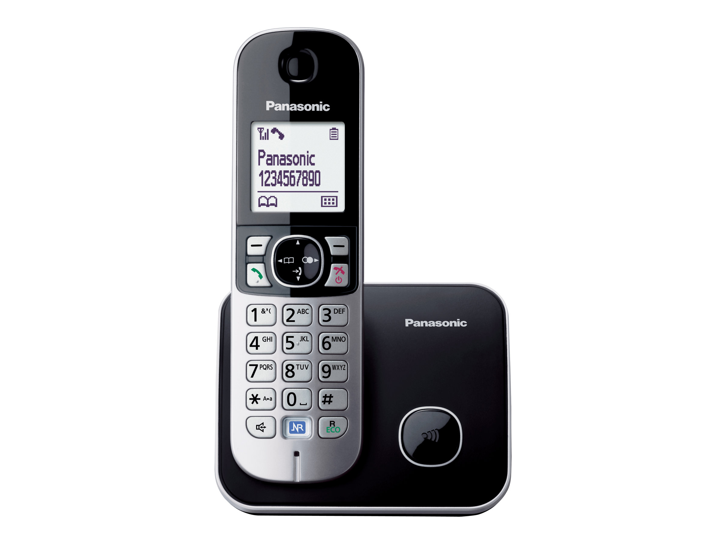 Panasonic KX-TG6811 - Schnurlostelefon mit RufnummernanzeigeDECT - Pearly Silver