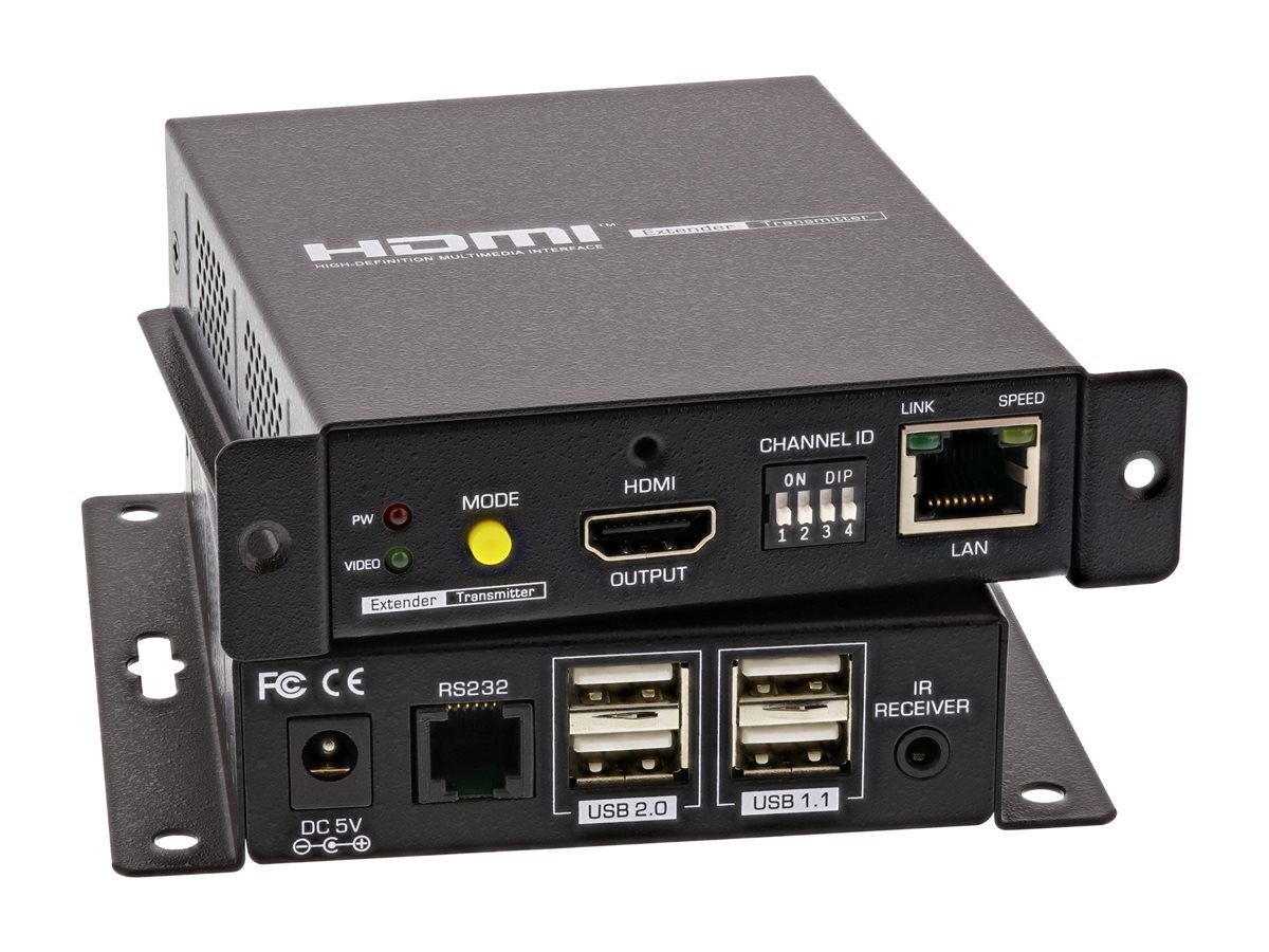 InLine HDMI USB KVM Extender - Verlängerung über UTP - 4K bis 100mbis zu 100 m