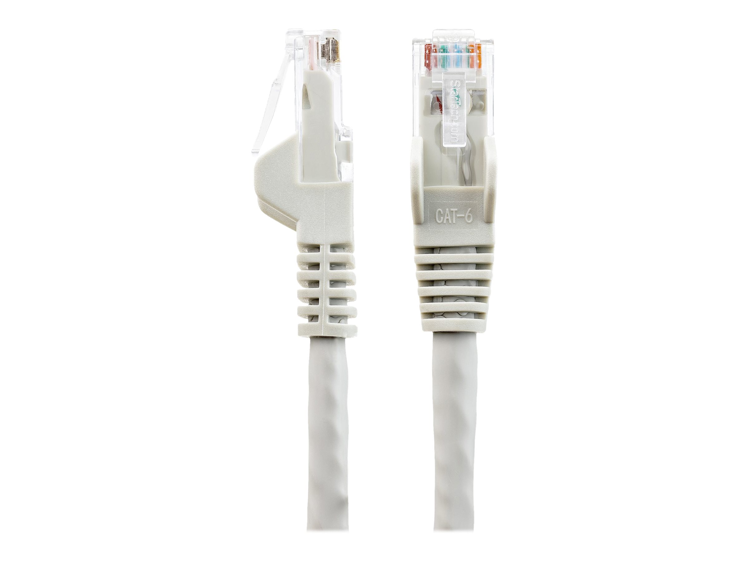 StarTech.com 50cm Netzwerkkabel CAT6 - LSZH (Low Smoke Zero Halogen)10 Gigabit 650MHz 100W PoE RJ45 10GbE UTP Lan Kabel - Grau - CAT 6 - ETL Zertifizierung - 24AWG (N6LPATCH50CMGR) - Patch-Kabel - RJ-