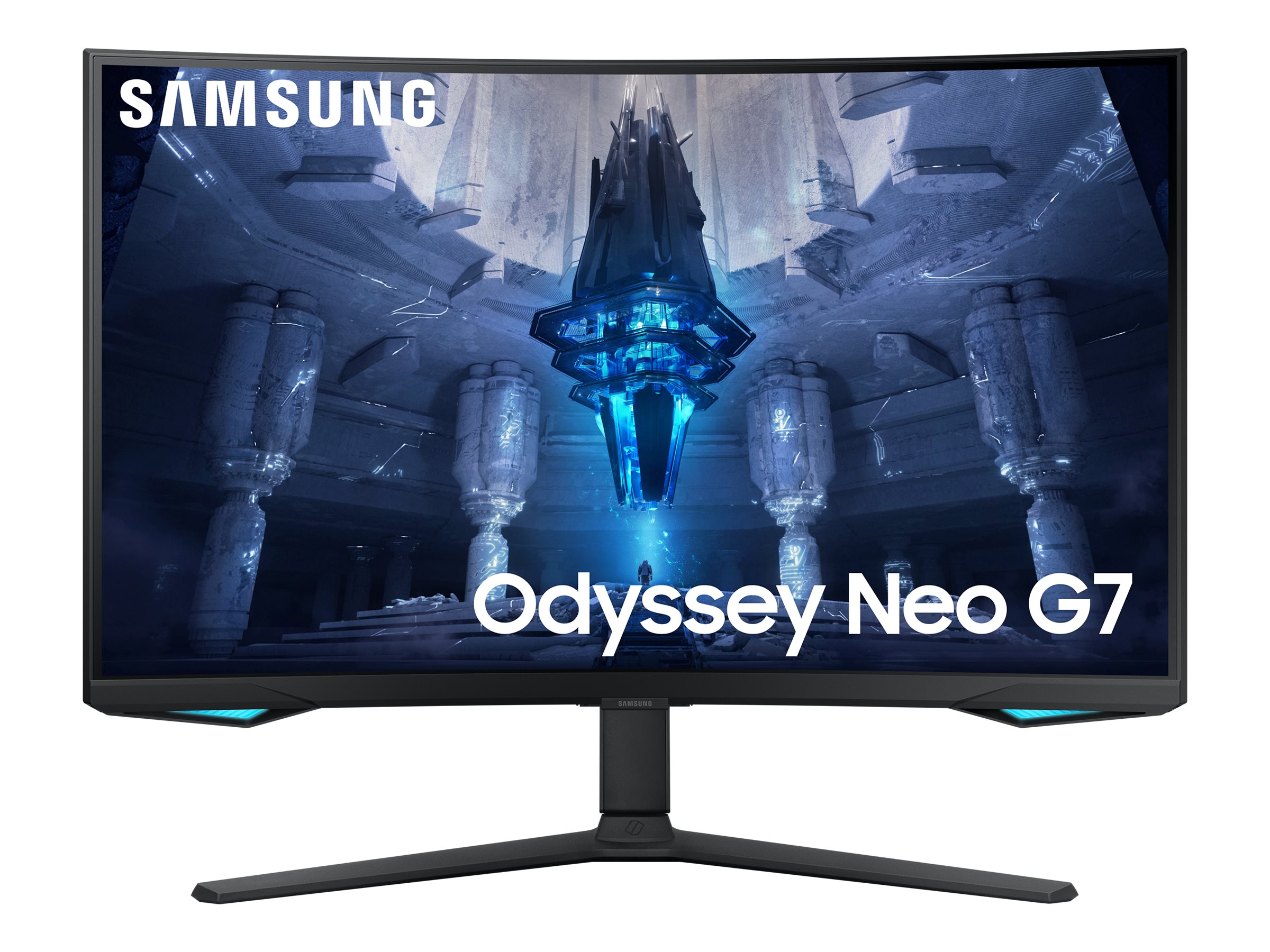Samsung Odyssey Neo G7 S32BG750NP - G75NB Series - QLED-Monitor - Gaming - gebogen - 80 cm (32")3840 x 2160 4K @ 165 Hz - VA - 350 cd/m² - 1000000:1 - 1 ms - 2xHDMI - DisplayPort - Schwarz