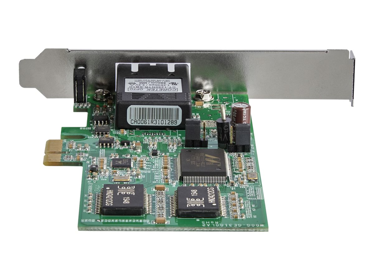 StarTech.com LWL / Glasfaser PCI Express GigabitNetzwerkkarte - SC Fibre Channel Multimode NIC - 550m - Netzwerkadapter - PCI Express x1 - 1000Base-FX