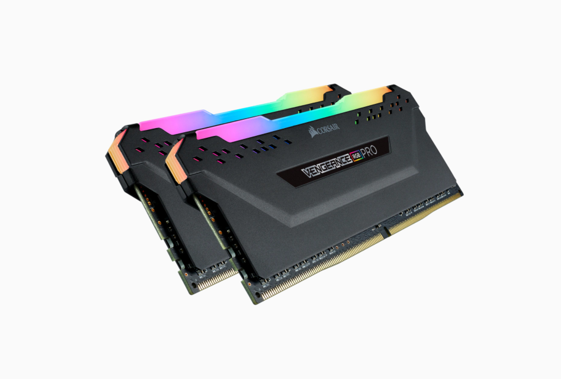 Corsair Vengeance RGB PRO - DDR4 - Kit - 32 GB:2 x 16 GB - DIMM 288-PIN - 3200 MHz / PC4-25600 - CL16 - 1.35 V - ungepuffert - non-ECC - Schwarz