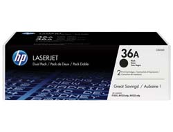 HP 36A - 2er-Pack - Schwarz - original - LaserJet - Tonerpatrone (CB436AD) für LaserJet P1505 - P1505n
