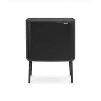 Brabantia 316067, 33 l, Rechteckig, Edelstahl, Schwarz, Kunststoff, 540 mm