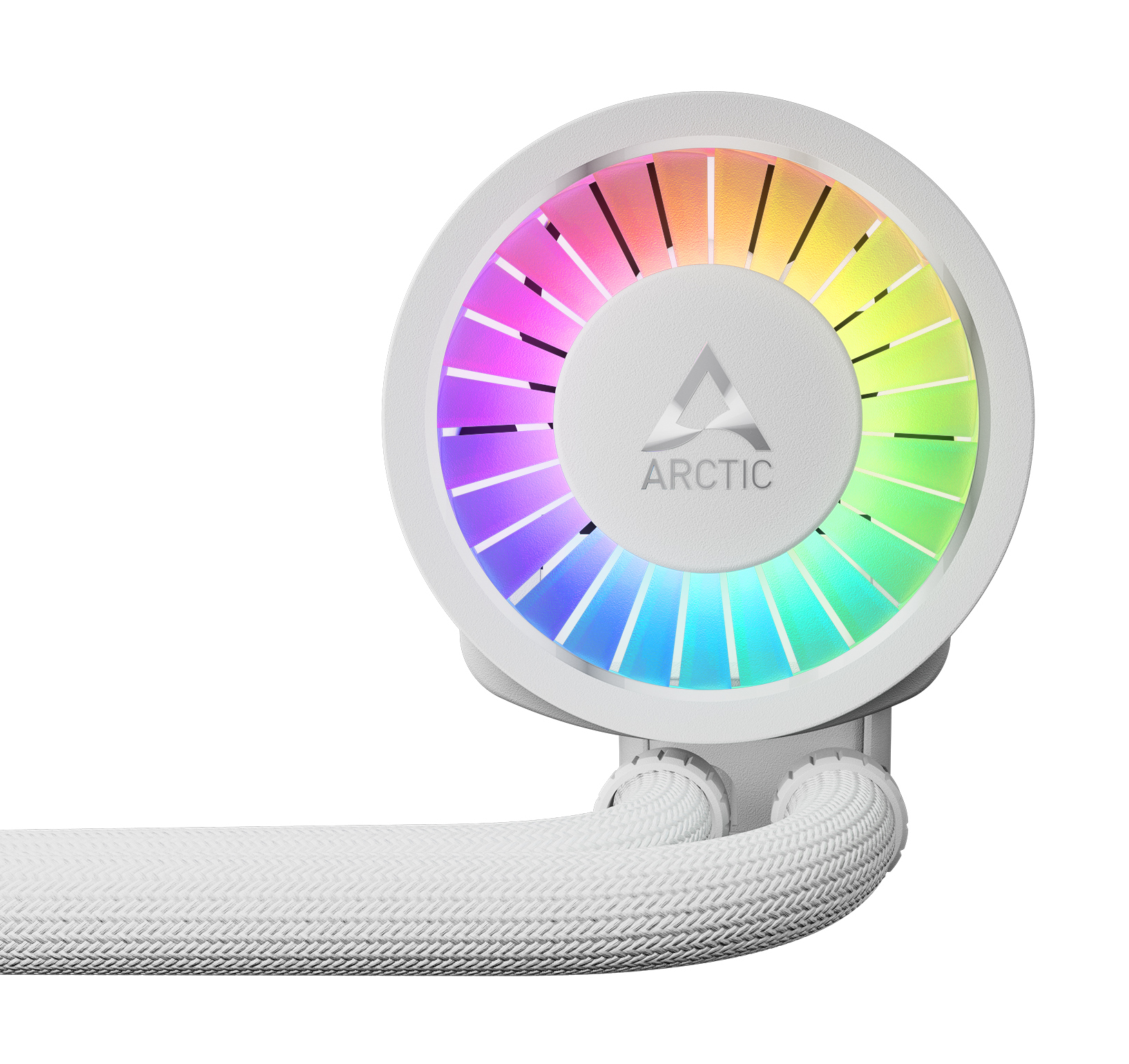 Arctic Liquid Freezer III Pro 280 A-RGB - Prozessor-Flüssigkeitskühlsystem - Kühlergröße: 280 mm - (für: AM5, AM4, LGA1700, LGA1851)Kupfersockel mit Skiving-Kühlfinnen - 140 mm - weiß