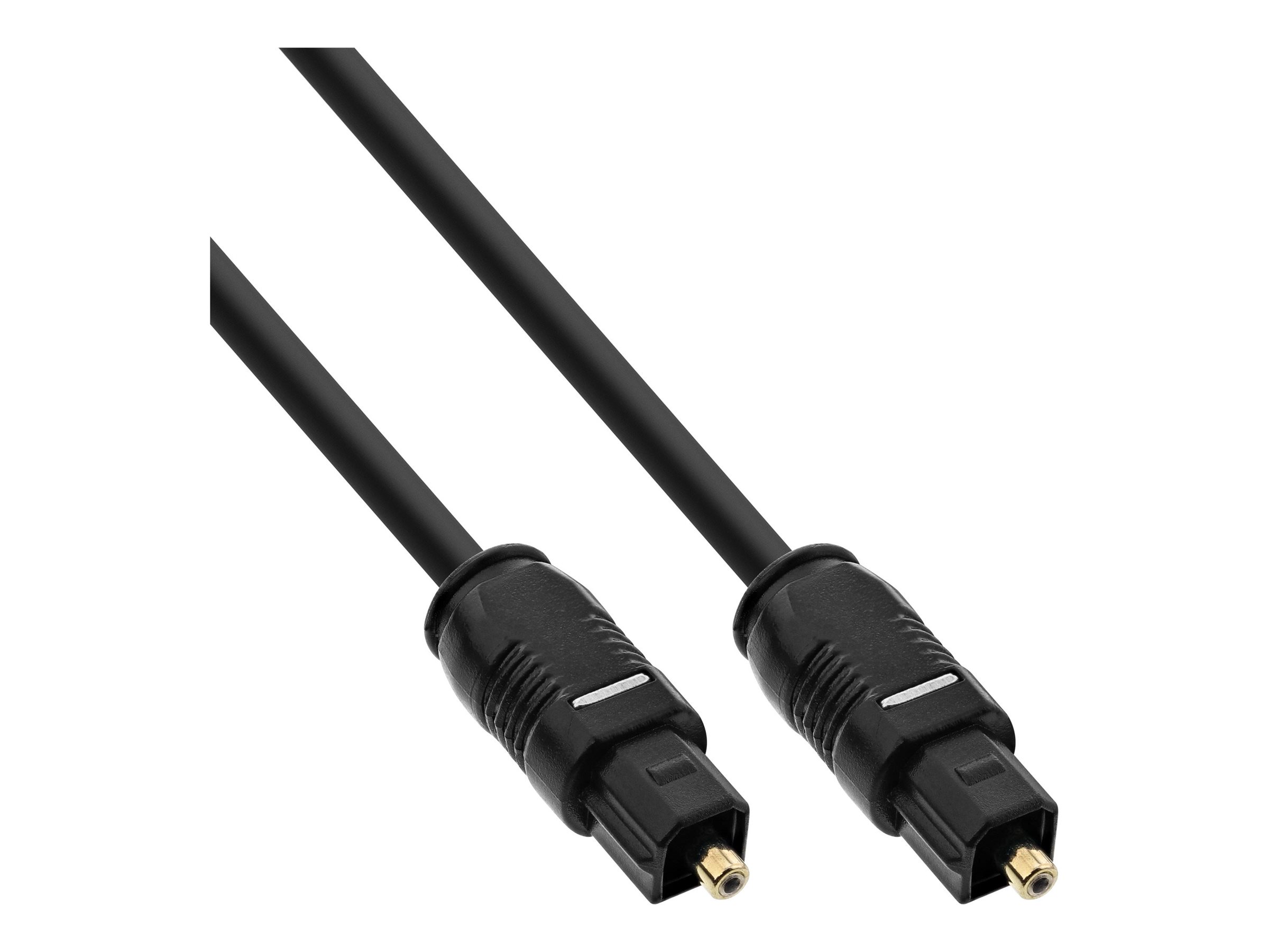 InLine OPTO Audiokabel - Toslink Stecker / Stecker - 1mmännlich zu TOSLINK männlich - 1 m - Glasfaser - Schwarz