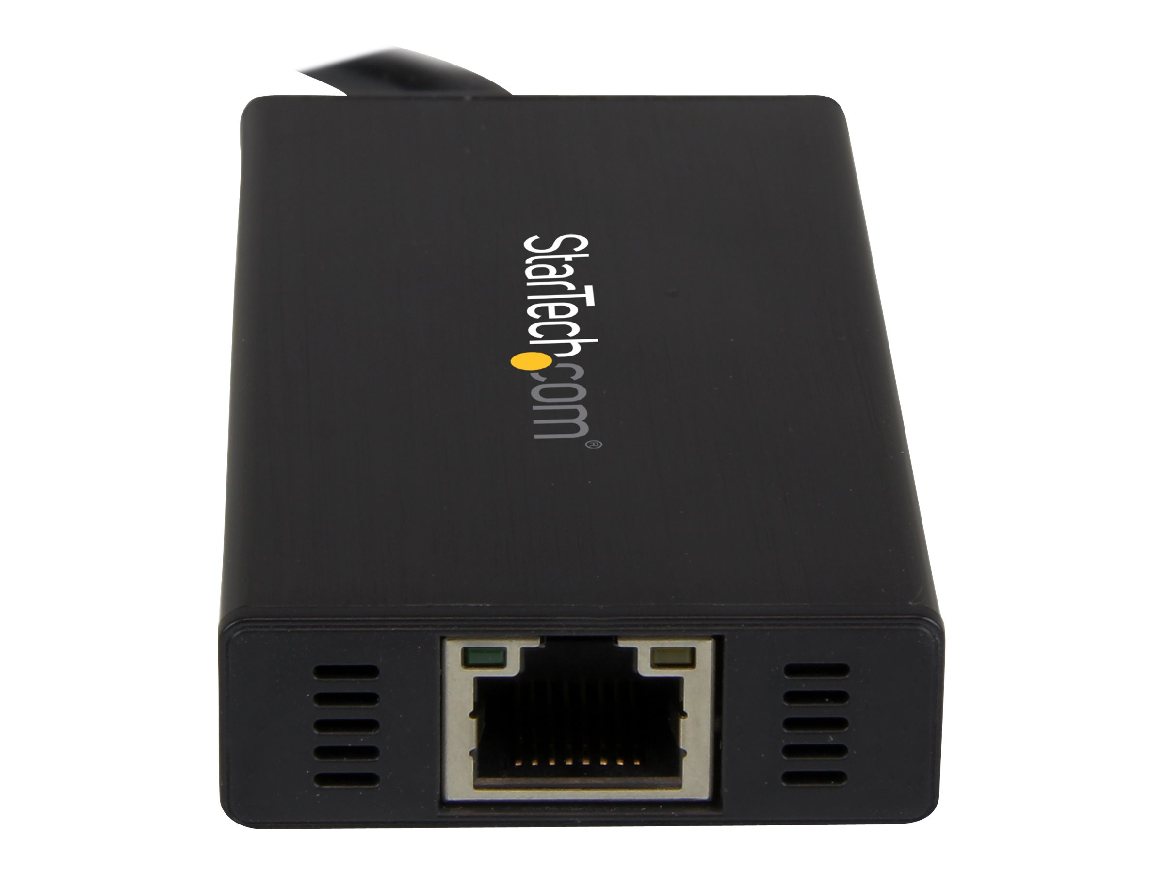 StarTech.com 3 Port USB 3.0 Hub mit Gigabit EthernetAdapter aus Aluminum - Kompakter USB3 Hub mit GbE - Hub - 3 x SuperSpeed USB 3.0 + 1 x 10/100/1000 - Desktop - für P/N: PEXUSB3S2EI - PEXUSB3S42 - P