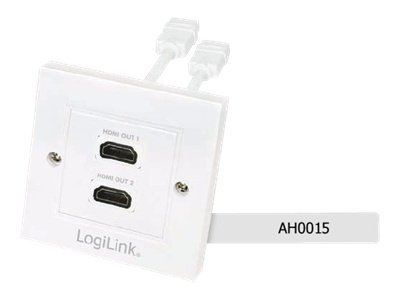 LogiLink Anschlussdose, Unterputz - HDMI X 2