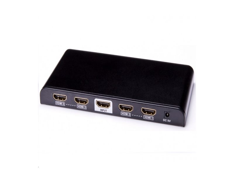 Techly 1 x 4 HDMI Splitter 4K x 2K - Video-/Audio-Splitter4 x HDMI - Desktop