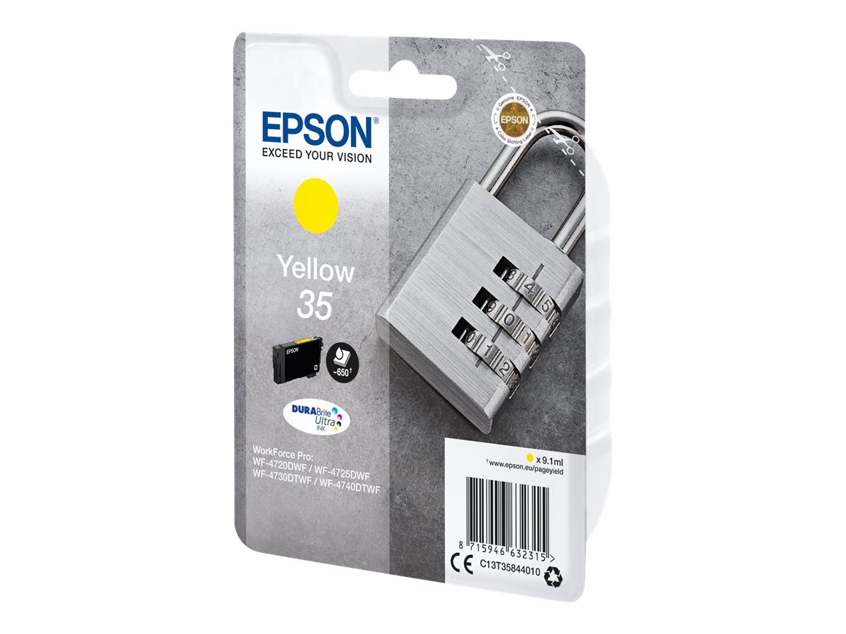 Epson 35 - 9.1 ml - Gelb - original - BlisterverpackungTintenpatrone - für WorkForce Pro WF-4720 - WF-4720DWF - WF-4725DWF - WF-4730 - WF-4730DTWF - WF-4740 - WF-4740DTWF