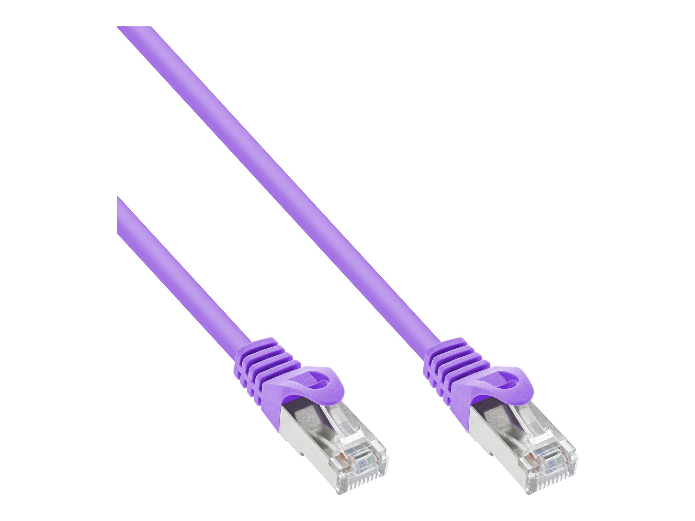 InLine Patchkabel - SF/UTP - Cat.5e - violett - 3m3 m - SFTP - CAT 5e - geformt - lila