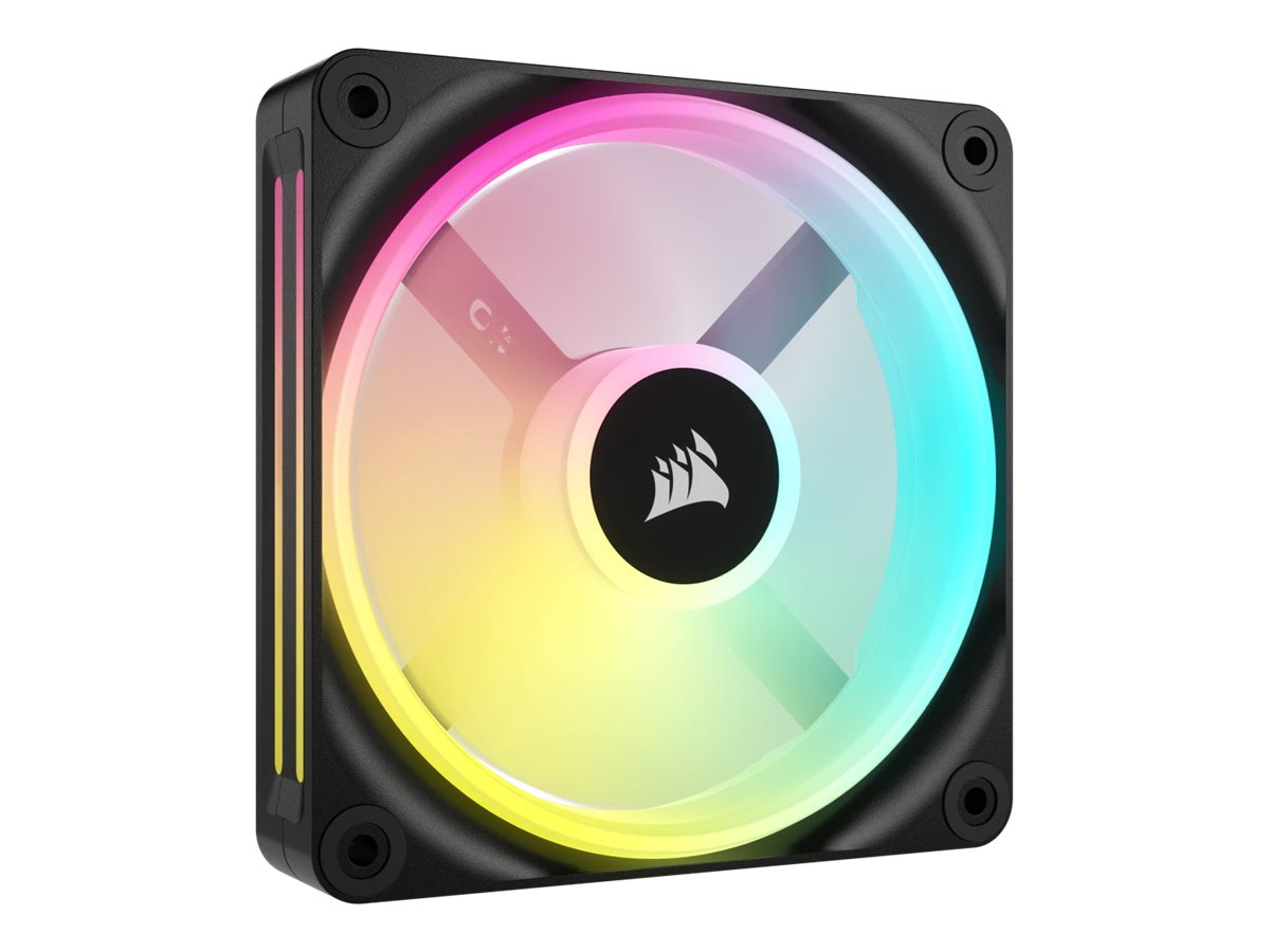 Corsair iCUE LINK QX120 RGB - Gehäuselüftermit Temperatursensor - 120 mm - Schwarz
