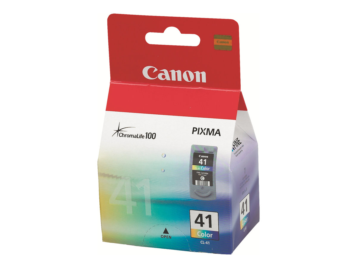 Canon CL-41 - 12 ml - Hohe Ergiebigkeit - Farbe (Cyan, Magenta, Gelb)original - Tintenpatrone - für PIXMA iP1800 - iP1900 - iP2500 - iP2600 - MP140 - MP190 - MP210 - MP220 - MP470 - MX300 - MX310