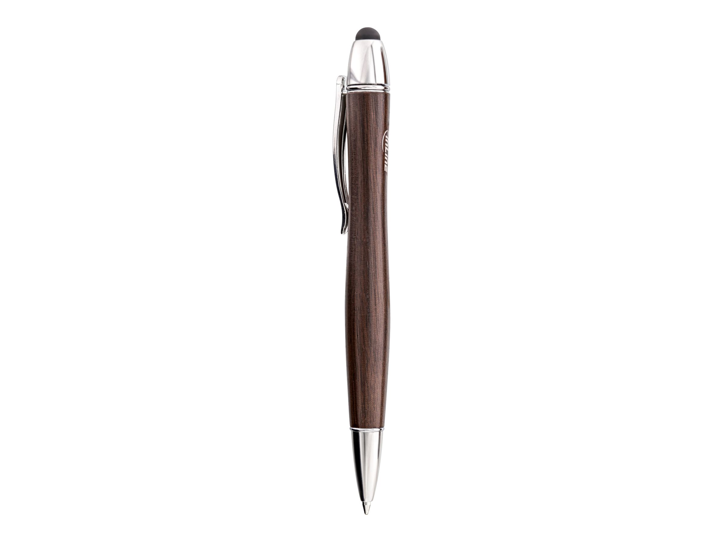 InLine woodpen - Stylus-Stift für Touchscreens + Kugelschreiber - Walnuss/Metallverstellbar
