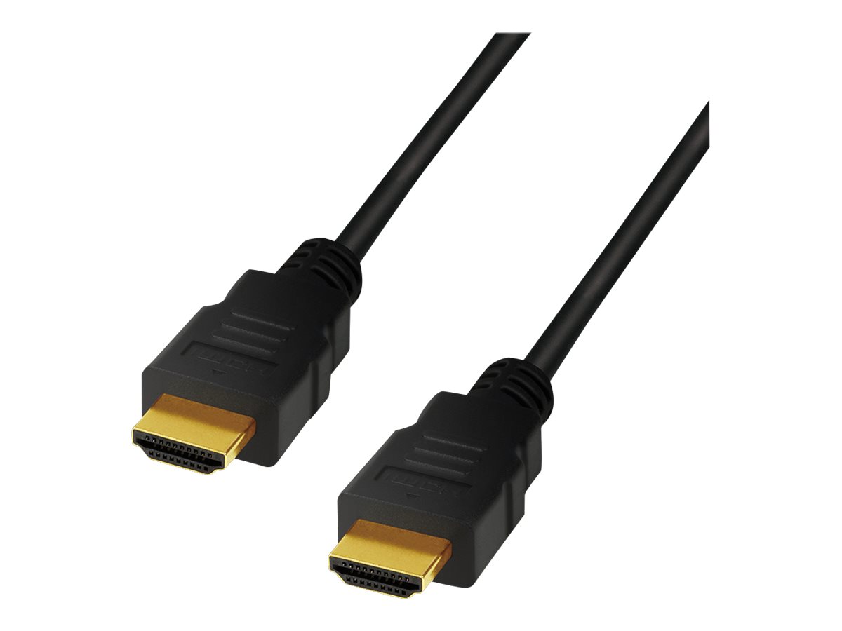 LogiLink HDMI-Kabel mit Ethernet - HDMI männlichzu HDMI männlich - 5 m - Schwarz - 4K Unterstützung - 8K Unterstützung - 10K Unterstützung