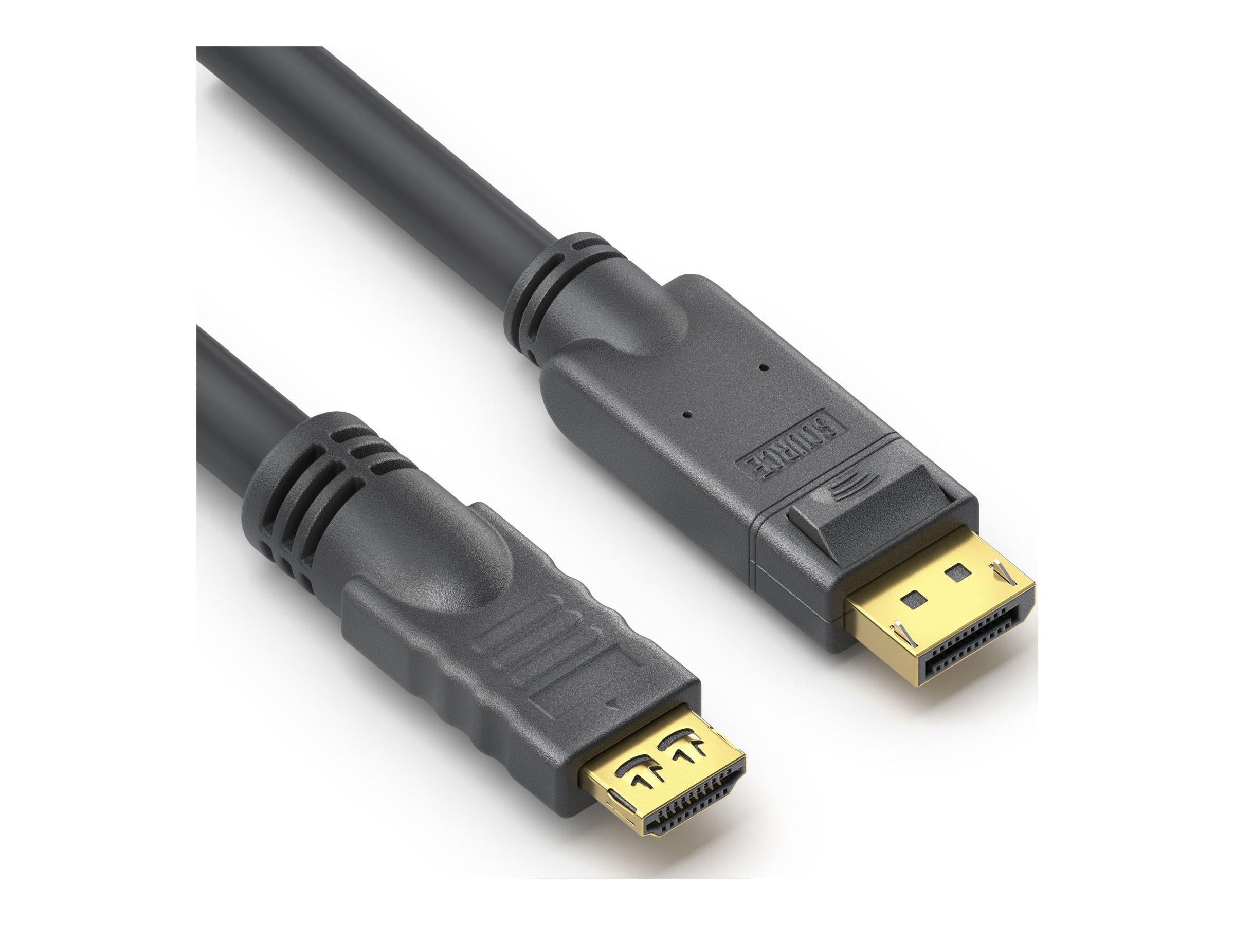 PureLink PureInstall Series - High Speed - AdapterkabelDisplayPort männlich Verriegelung zu HDMI männlich Verriegelung - 10 m - Dreifachisolierung - aktiv - 4K60Hz-Unterstützung