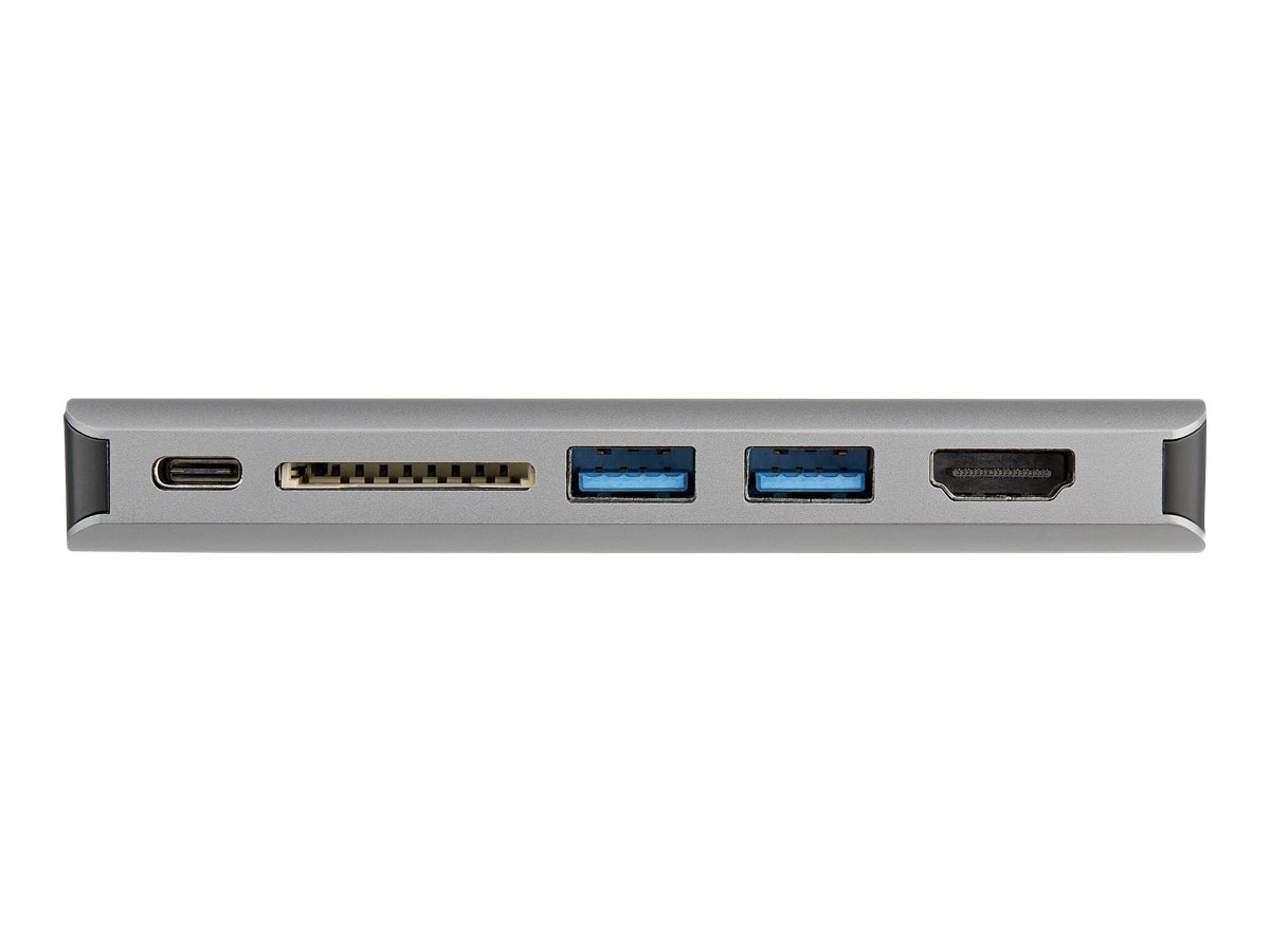 StarTech.com USB C Multiport Adapter, USB-C MiniTravel Dock with 4K HDMI or 1080p VGA - 3x USB 3.0 Hub - SD - GbE - Audio - 100W PD Pass-Through - Portable Docking Station for Laptop/Tablet - USB 3.0