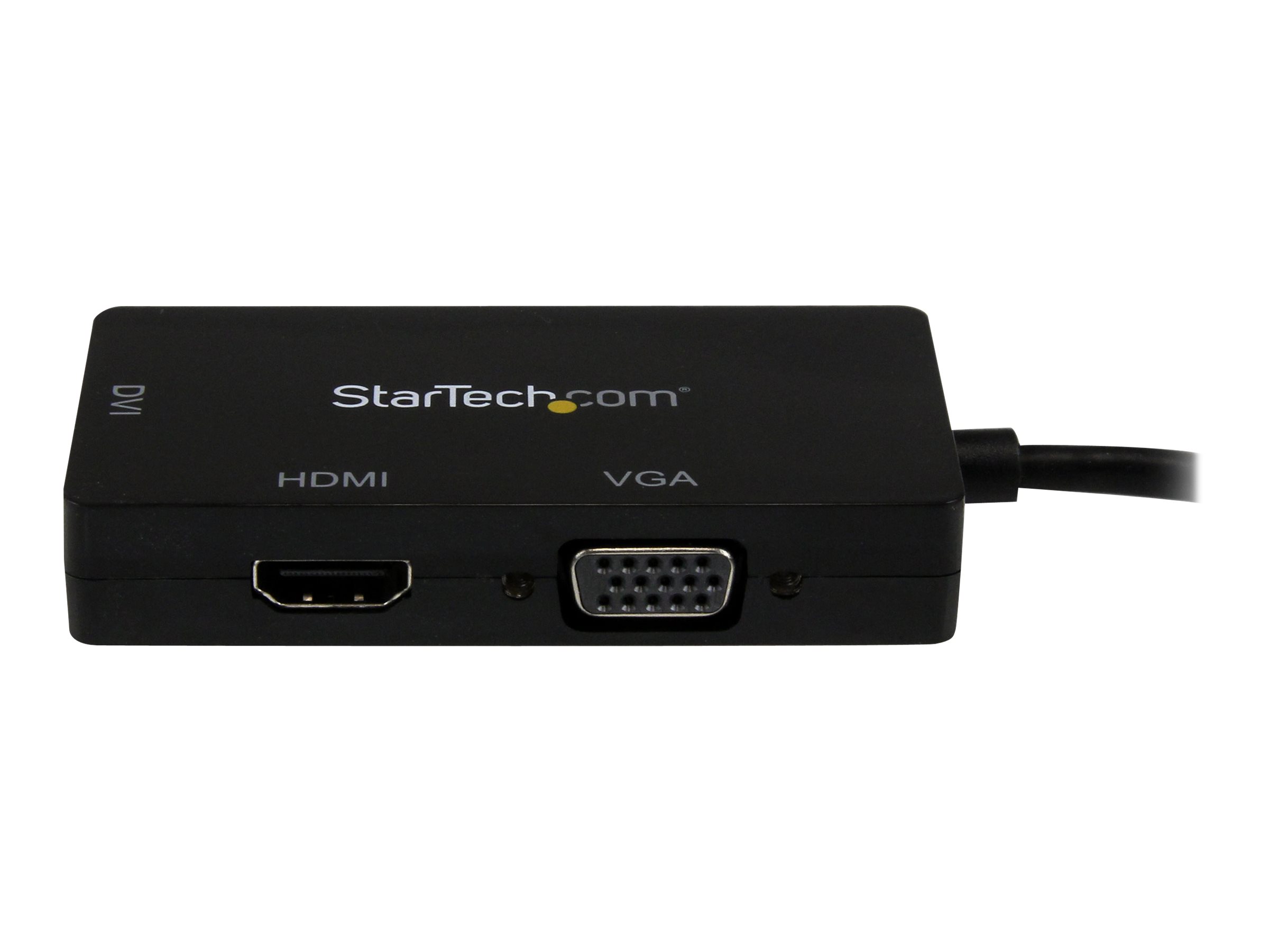 StarTech.com Startech 3 in 1 Mini DisplayPort Adapter - 1080p - Mini DP / Thunderbolt to HDMI / VGA / DVI Splitter for Your Monitor (MDP2VGDVHD)Videoadapter - Mini DisplayPort männlich zu HD-15 (VGA)
