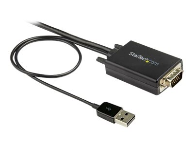 StarTech.com Startech 2m VGA auf HDMI Adapter mit USB-Audio - 1080p - Adapterkabel - USB, HD-15 (VGA)männlich zu HDMI männlich - 2 m - Schwarz - aktiv - 1080p-Unterstützung - USB-Strom + Audio