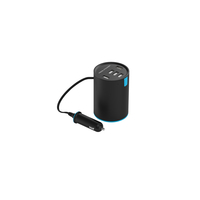 RealPower Tube 5 - Auto-Netzteil - 10 A - 5 Ausgabeanschlussstellen (USB)5-Port USB KFZ-Ladestation für den Getränkehalter