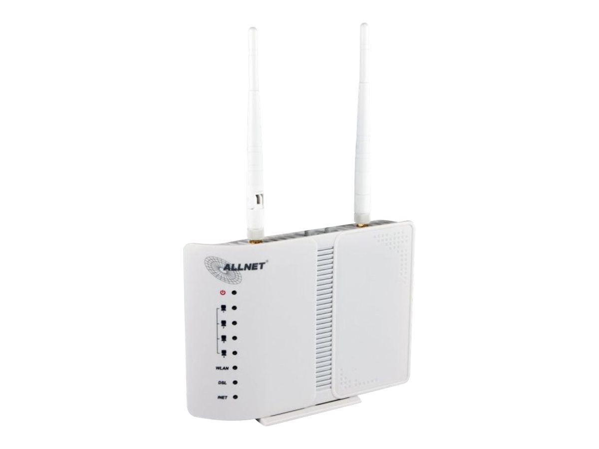 ALLNET ALL-WR02400N - Wireless Router - DSL-Modem4-Port-Switch 2,4 GHz