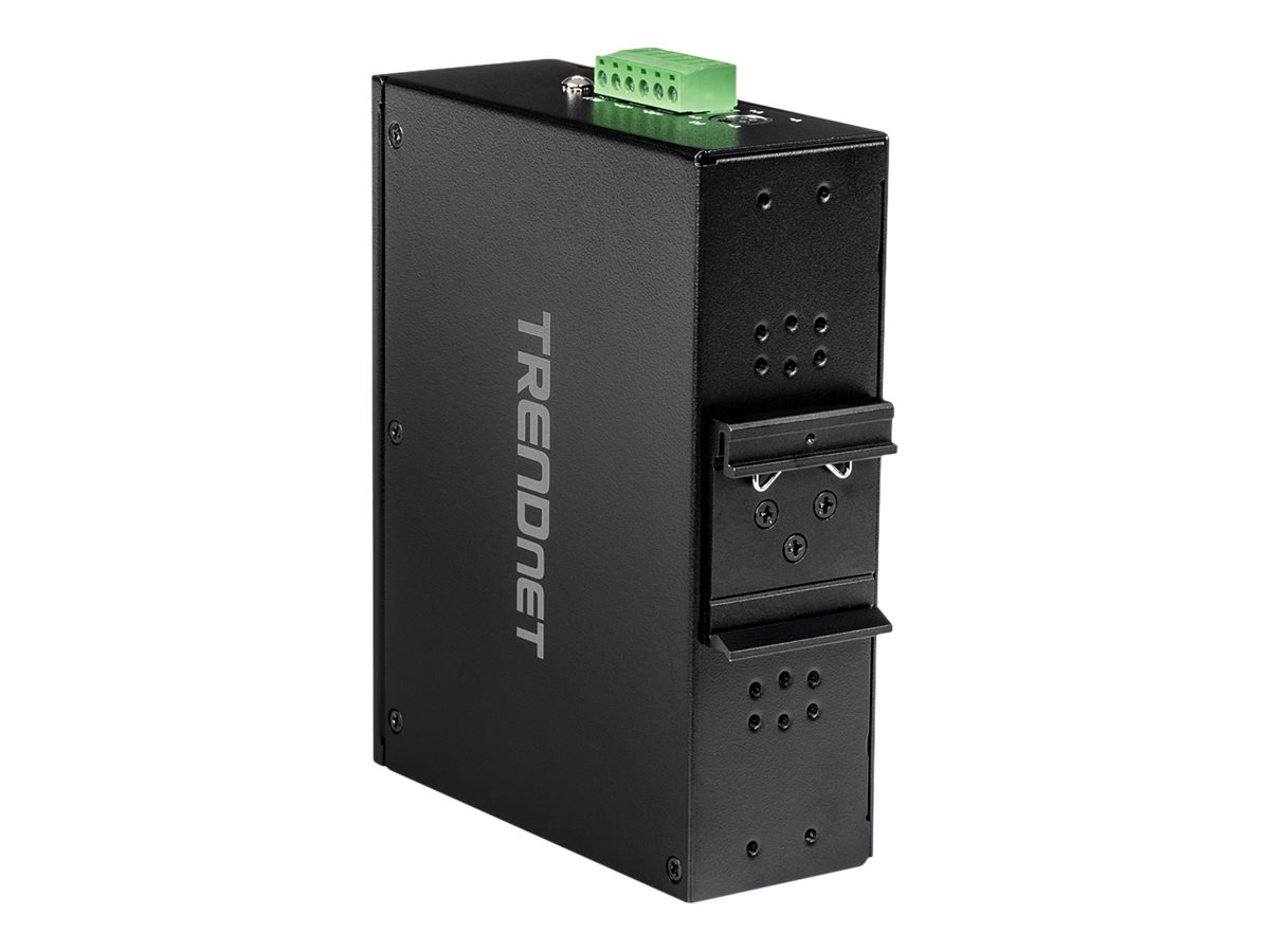 TRENDnet TI-M42 - Gateway - industriell - 4 Anschlüsse100Mb LAN - Modbus - RS-442 - RS-485 - RS-232 - Gleichstrom - Wand / DIN-Schienen montierbar - TAA-konform