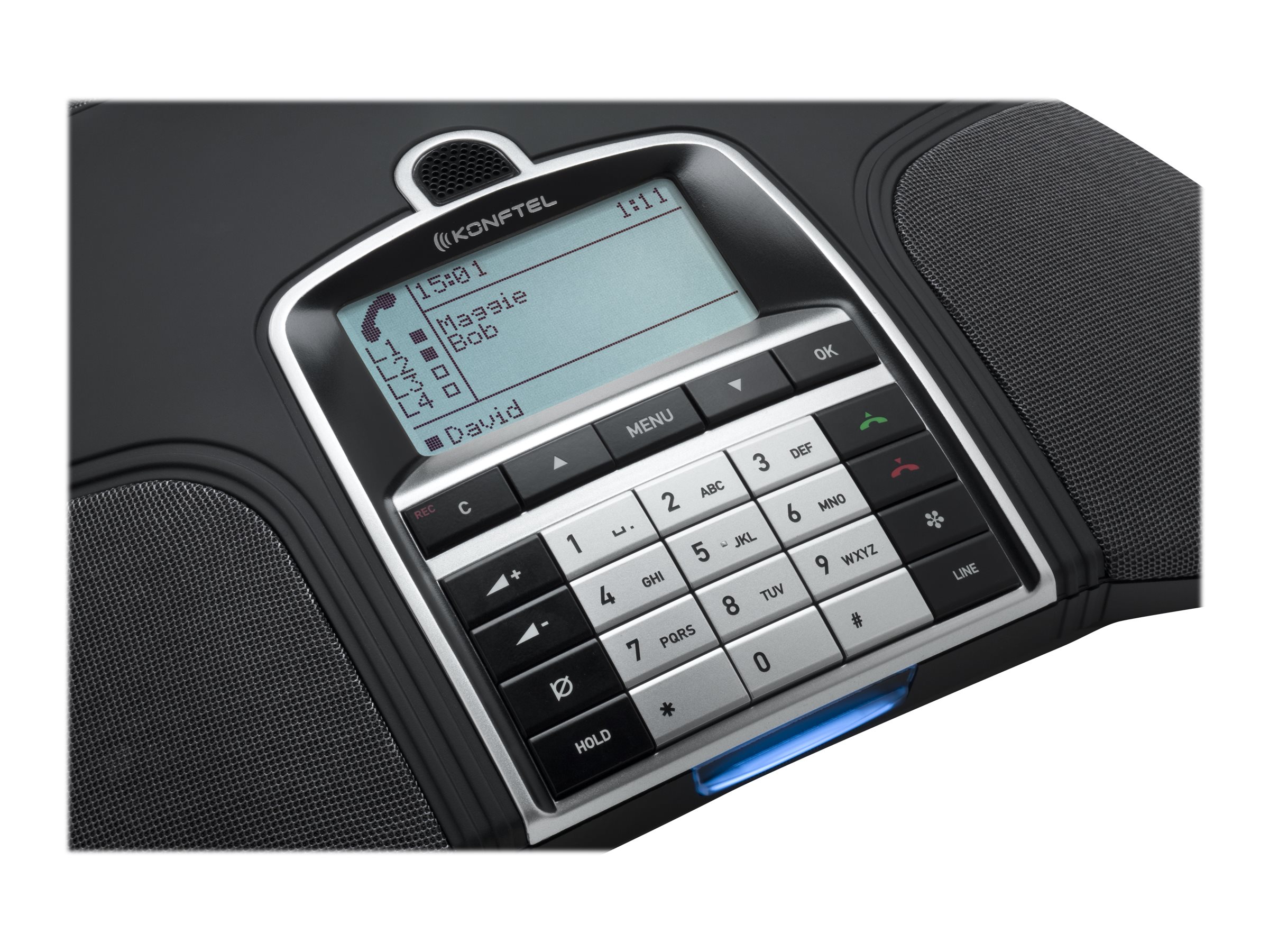 Konftel 300IP - VoIP-Konferenztelefon - fünfwegigAnruffunktion - SIP - SIP v2 - Liquorice Black