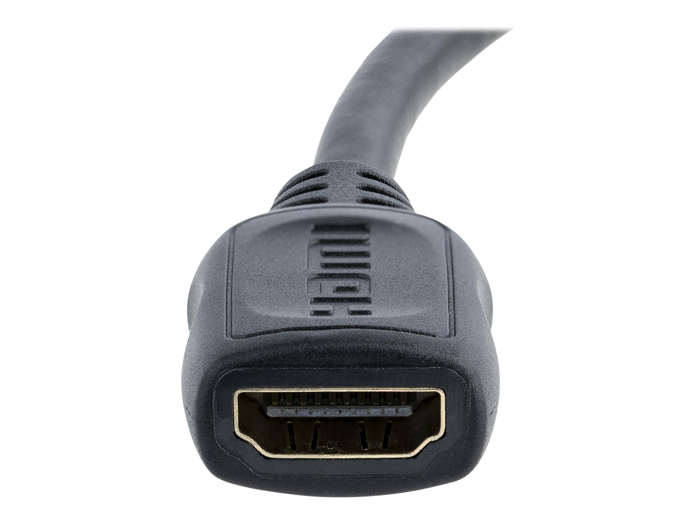 StarTech.com 13cm High-Speed HDMI-Kabel - HDMIauf HDMI Mini - Buchse/Stecker - HDMI / Mini HDMI Adapterkabel - HDMI-Adapter - HDMI weiblich zu 19 pin mini HDMI Type C männlich - 1.3 cm - abgeschirmt -
