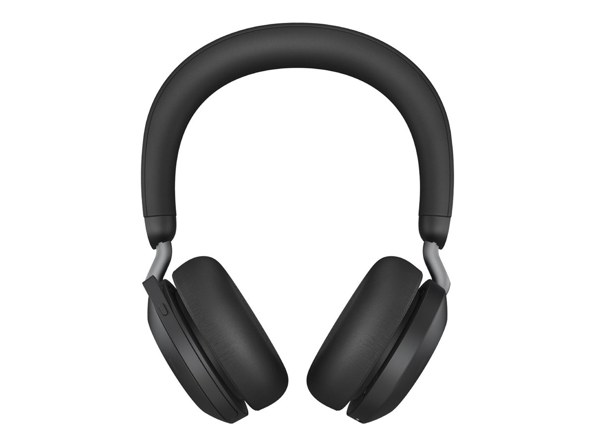 Jabra Evolve2 75 - Headset - On-Ear - Bluetoothkabellos - aktive Rauschunterdrückung - USB-C - Geräuschisolierung - Schwarz - Optimiert für UC