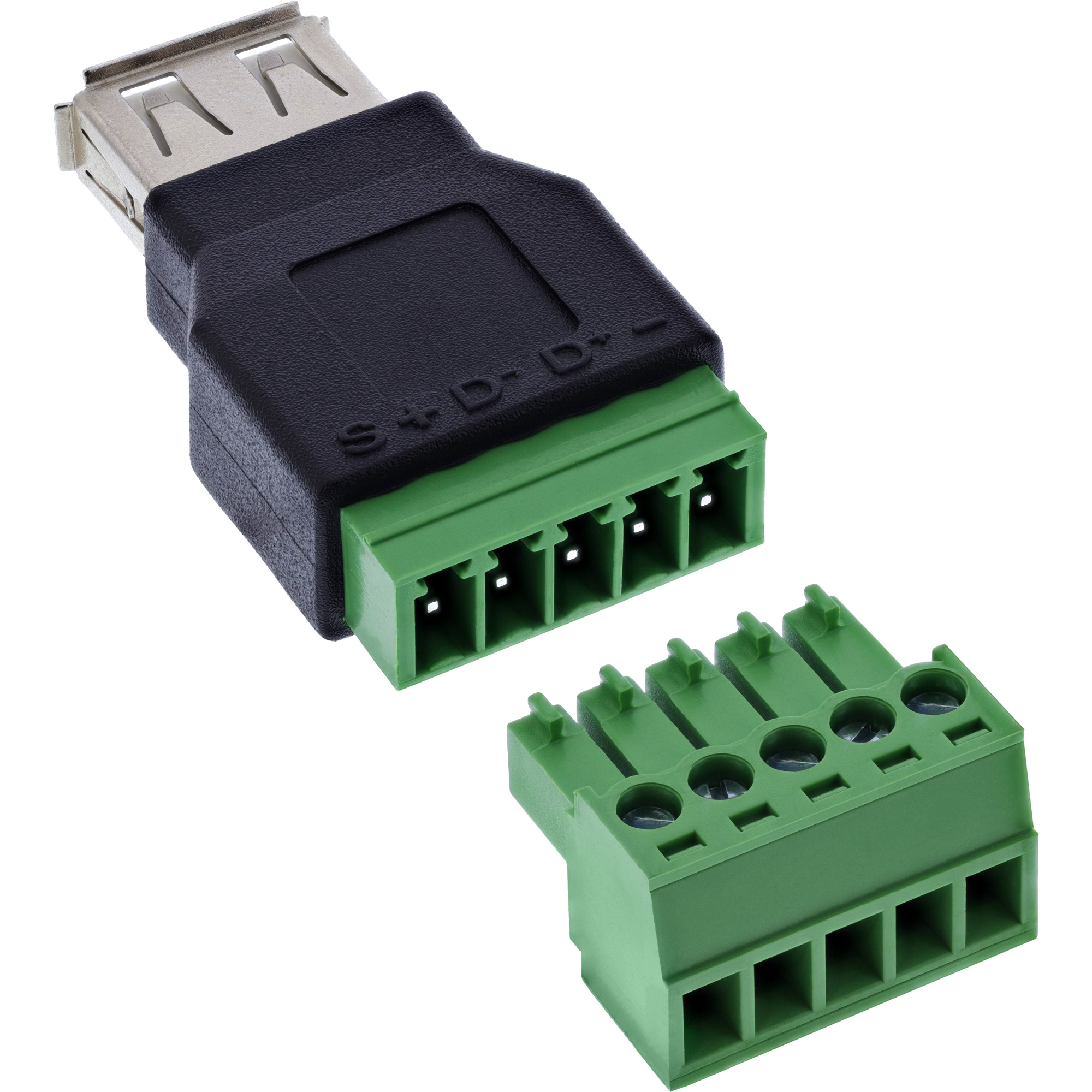 InLine USB-A Buchse auf Terminalblock - 5-polig - ohne Kabel10 m - 5-polig