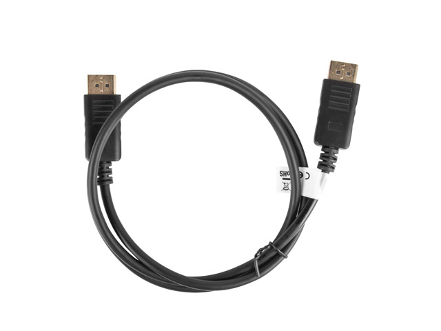 Lanberg DisplayPort-Kabel - DisplayPort (M)eingerastet zu DisplayPort (M) eingerastet - DisplayPort 1.2 - 300 V - 1 m - 4K Unterstützung - Schwarz
