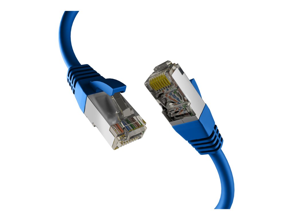 M-CAB EFB-Elektronik - Patch-Kabel - RJ-45 (M) zu RJ-45 (M)10 m - 6.2 mm - S/FTP - PiMF - CAT 8.1 - geschirmt - halogenfrei - geformt - verseilt - Knickschutzmanschette - 40-Gigabit-Ethernet - Stecker