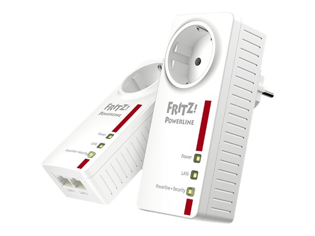 FRITZ! Powerline 1220 - Powerline-Adapter 1GbE, HomePlug AV (HPAV)2.0 - IEEE 1901 - an Wandsteckdose anschließbar