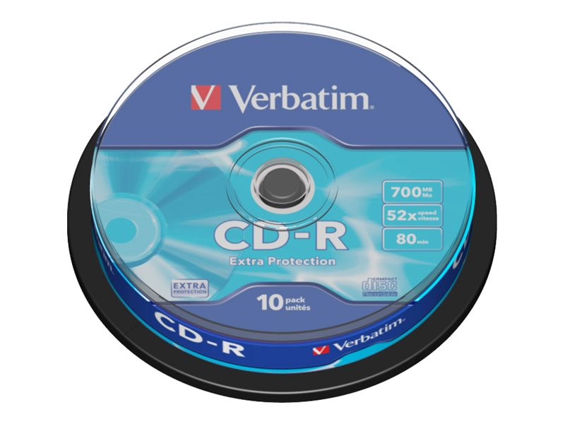 Verbatim 10 x CD-R - 700 MB (80 Min) 52xSpindel