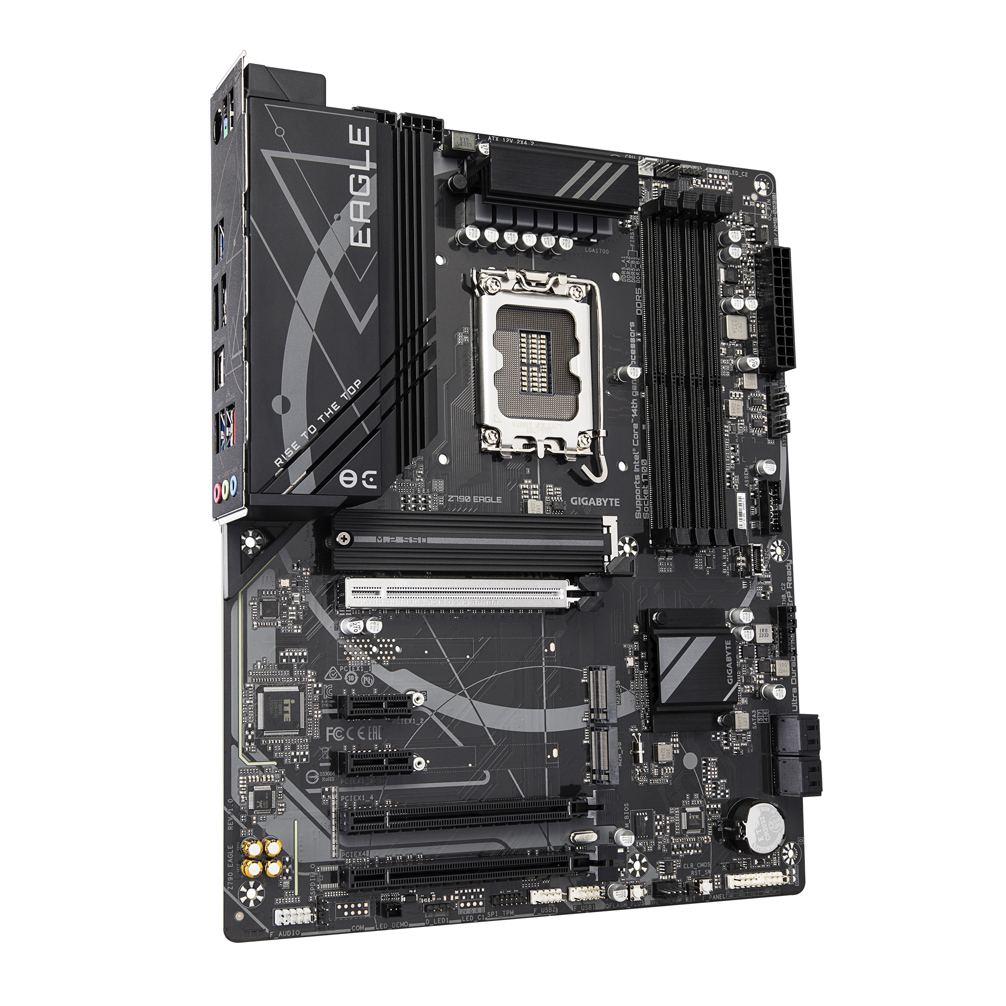 Gigabyte Z790 EAGLE Motherboard - Unterstützt 14. Generation Intel Core CPUs, 12+1+1 Phasen VRM, bis zu 7600MHz DDR5 (OC), 3xPCIe 4.0 M.2, 2,5GbE LAN, USB 3.2 Gen 2, Intel, LGA 1700, Intel® Celeron®,